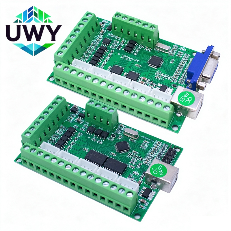 5 Axis Cnc Breakout Board Interface Mach3 - MACH3 5軸彫刻機用メインボード、CNCブレークアウトボード、USBインターフェース、ステッピングモータードライバー、コントローラー（彫刻機用）