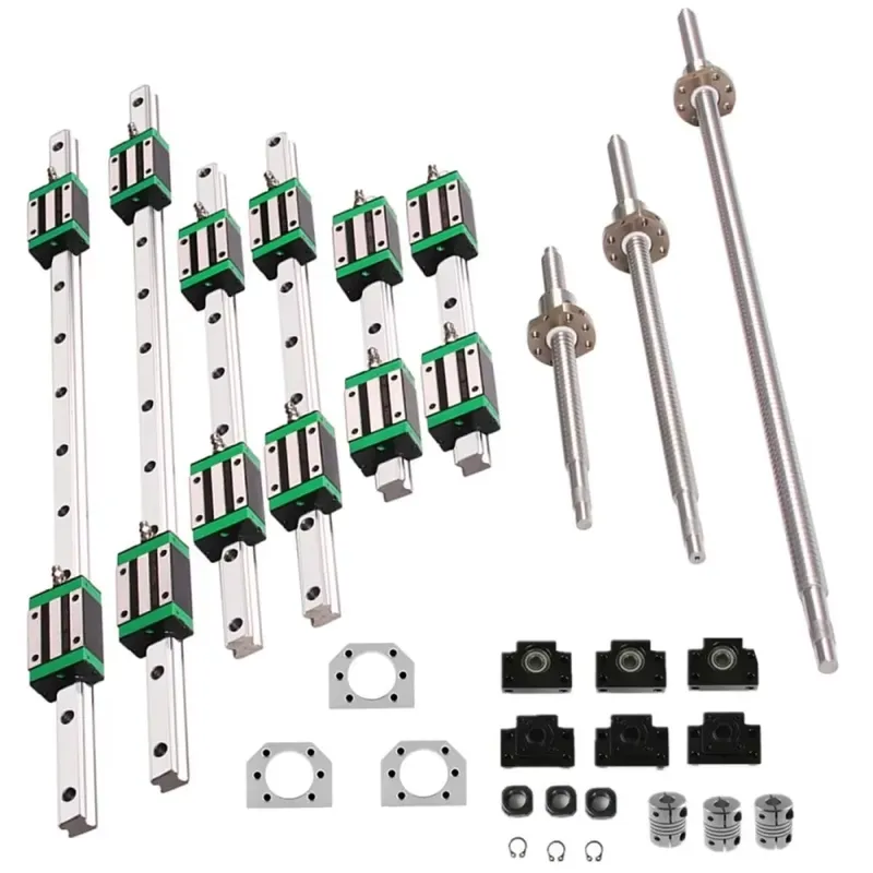 6セット HGR20 リニアガイドレール 400 700 1 - Hgr20 Linear Guide Rail Ballscrew Set のレビューと価格