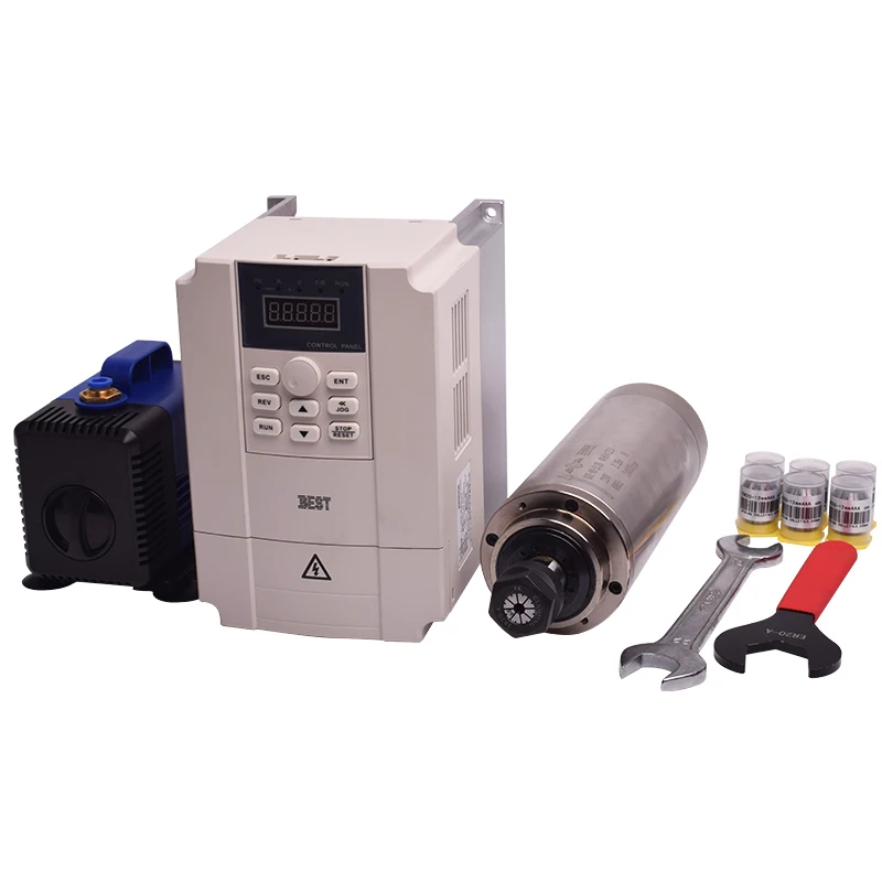 低価格高速GDZスピンドルとVFDインバーター2.2kw 2 - 2.2Kw Water Cooled Spindle Kit Vfd のレビューと価格